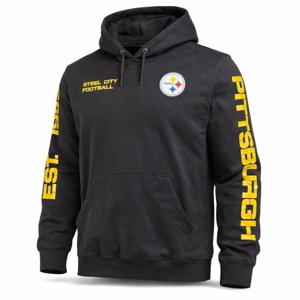 Pittsburgh Steelers Steel City Football NFL Hoodie Black Medium Women's NWT